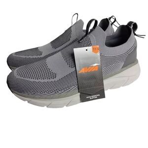 AVIA Hightail Men’s Walking Breathable Knit Sneakers Shoes Slip-On Gray 11.5